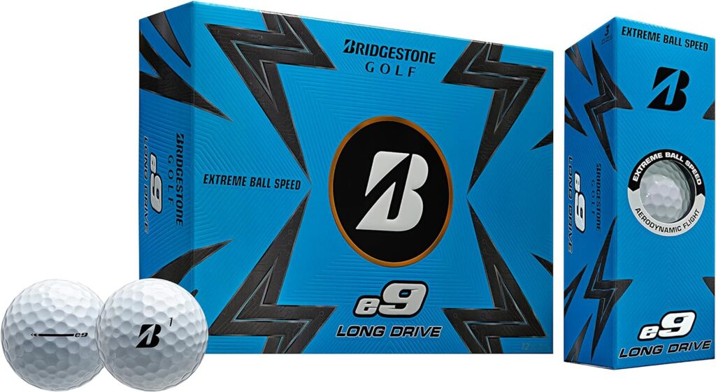 Bridgestone Golf 2023 e9 Long Drive White Golf Balls