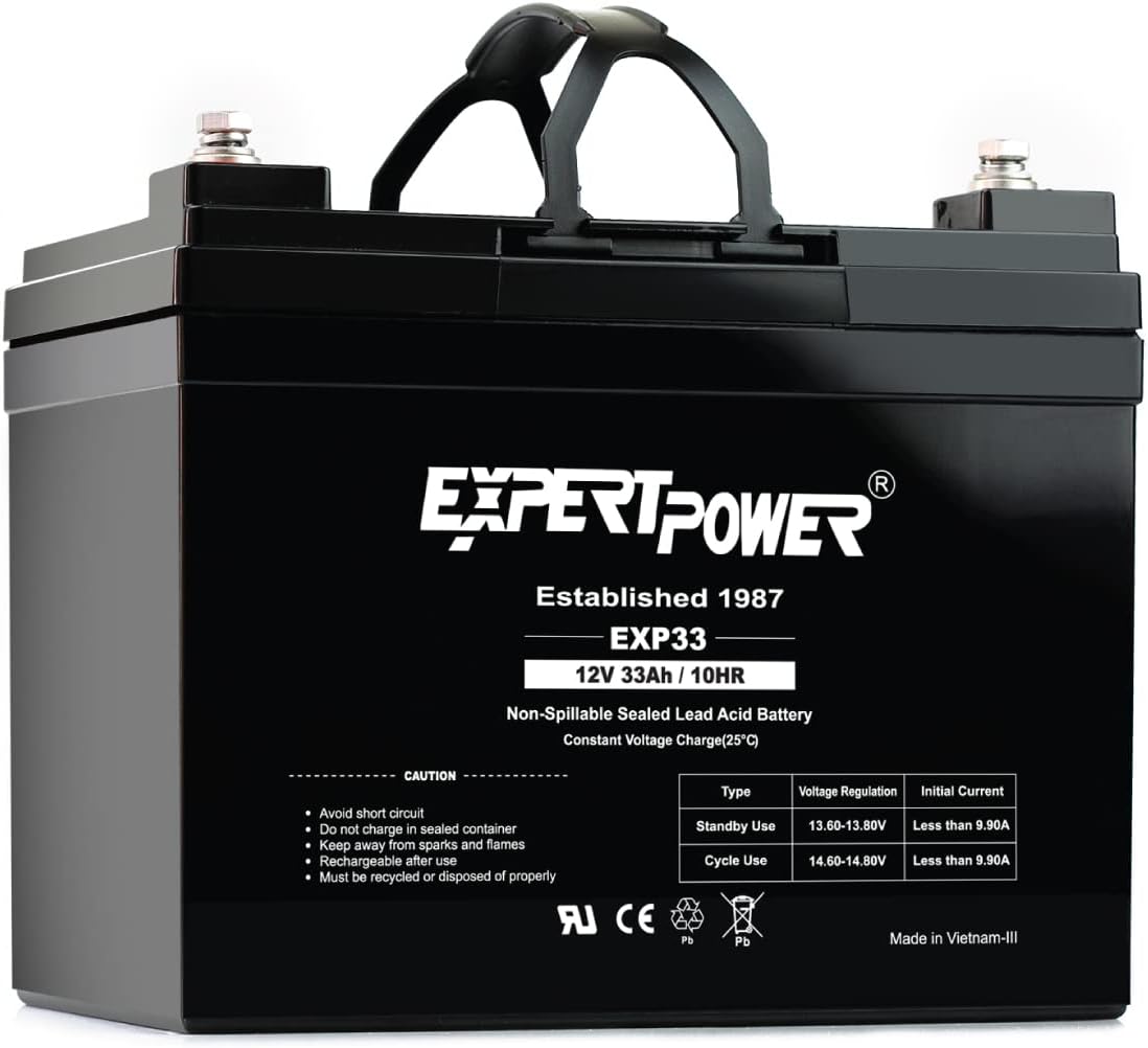 ExpertPower 12v 33ah Rechargeable Deep Cycle Battery