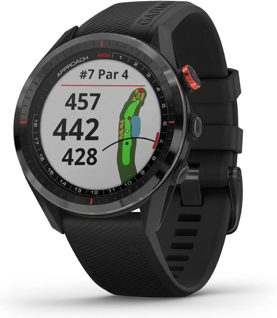 Garmin Approach S62, Premium Golf GPS Watch, Built-in Virtual Caddie