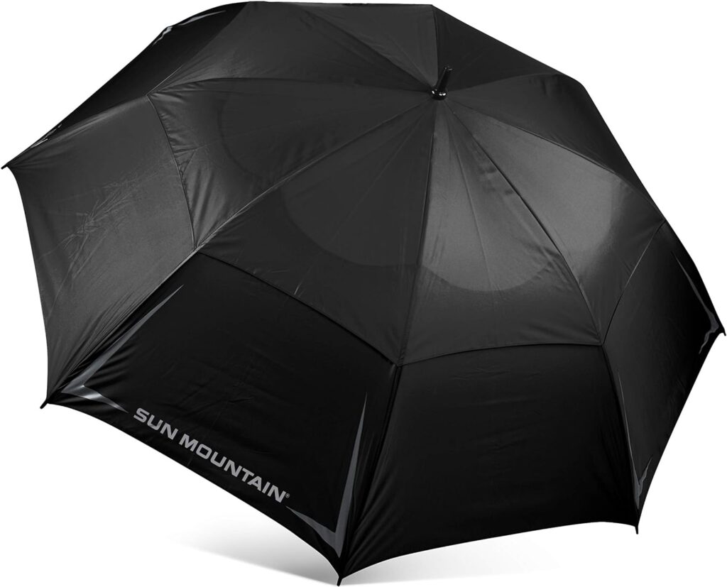 Sun Mountain 2021 68" Auto Golf Umbrella Black 68 in