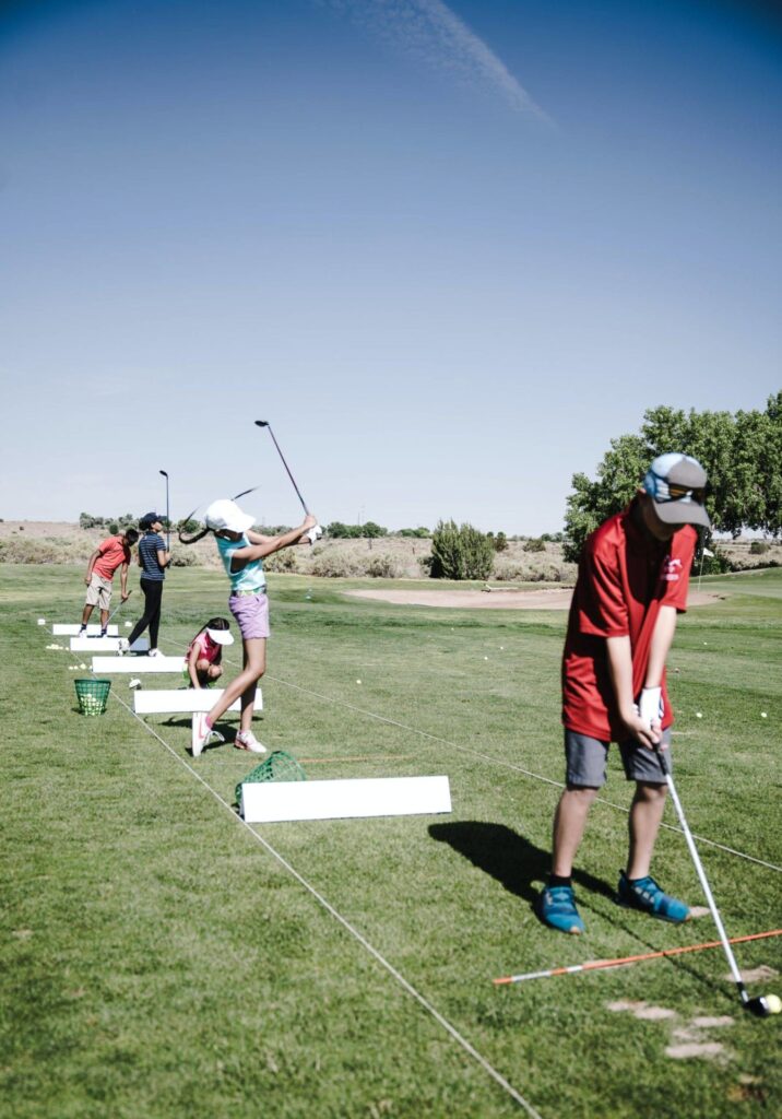 how to play golf driving range