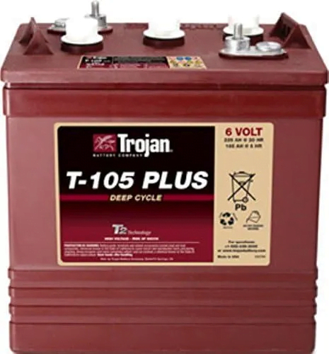 Best Golf Cart Battery – Trojan T-105 PLUS 6V