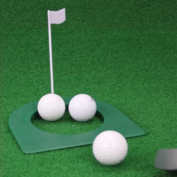 1 Set Golf Putting Cup Indoor with Flag Swing Training Aid Hole All Direction for Home 4