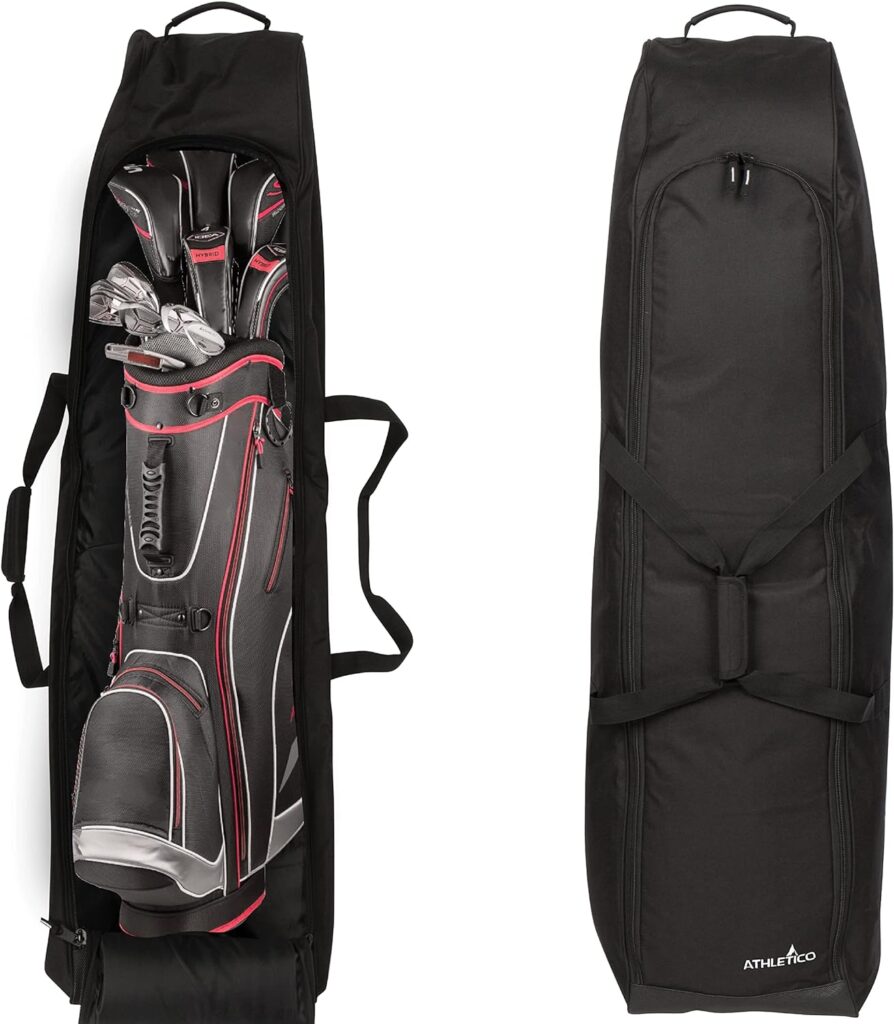 Athletico Padded Golf Travel Bag - Golf Travel Bags for Airlines Protects Golf Clubs