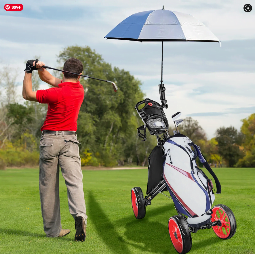 Foldable 4 Wheels Golf Trolley