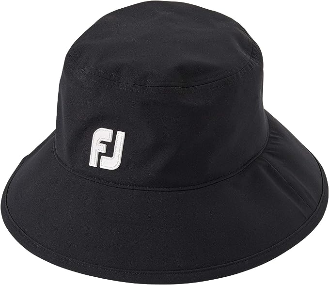 FootJoy DryJoys Tour Black Rain Bucket Hat
