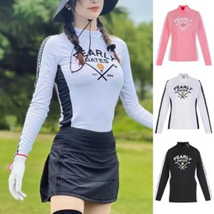 Women's Golf clothing: Quick Drying Ice Silk Long Sleeve T-Shirt - Elastic & Sunscreen