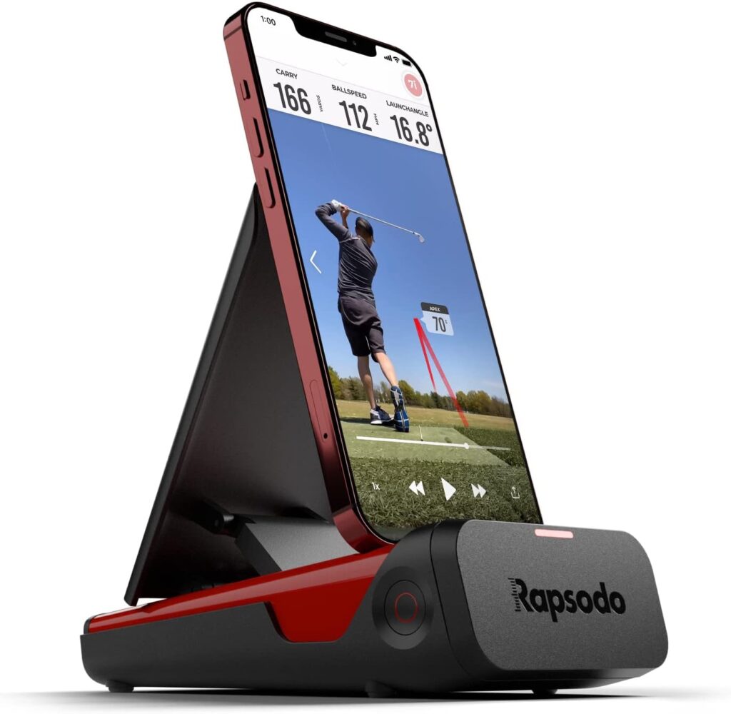 Rapsodo Mobile Launch Monitor for Golf Indoor and Outdoor Use with GPS Satellite View and Professional Level Accuracy, iPhone & iPad Only