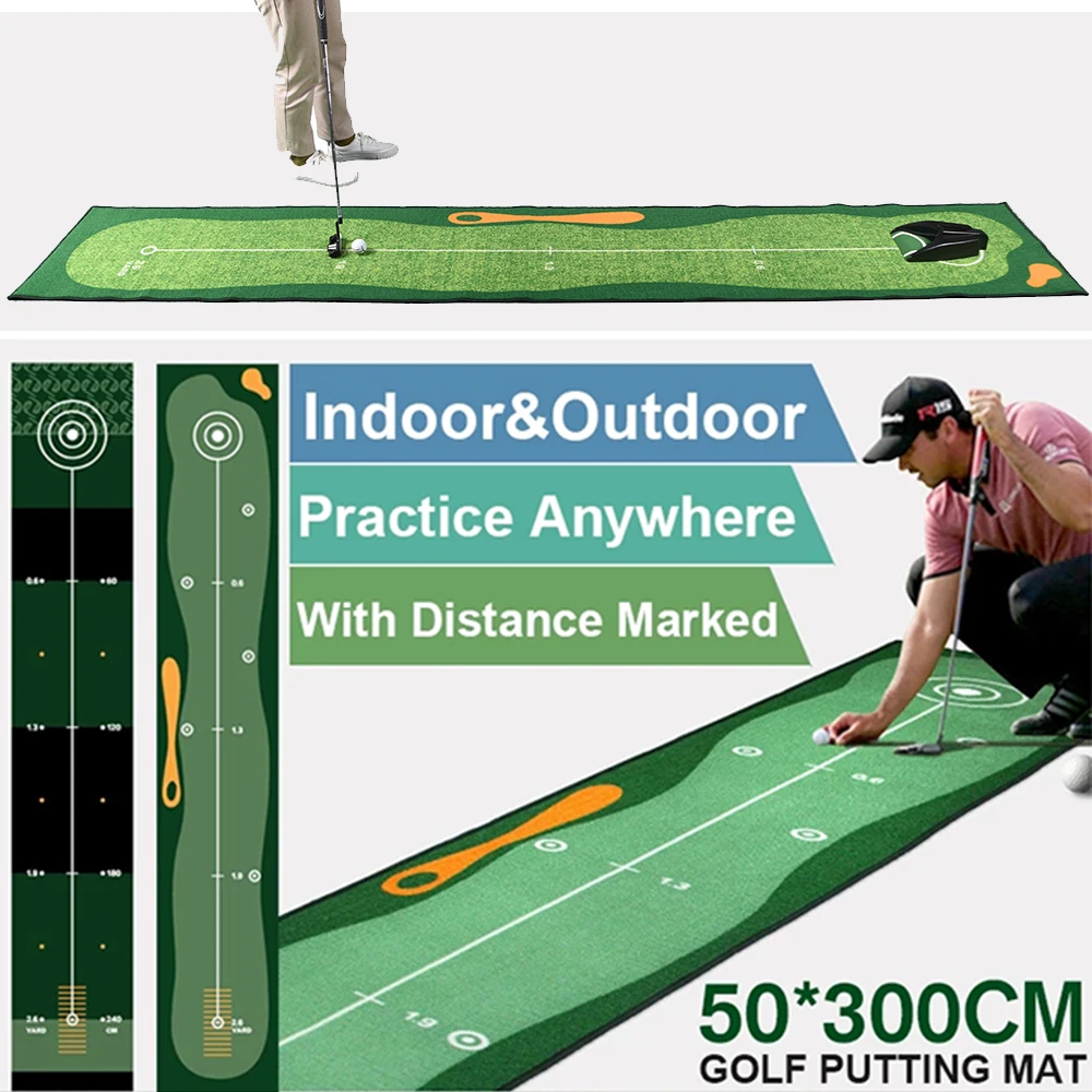 Golf Putting Training Mat Indoor Equipment 50x300cm