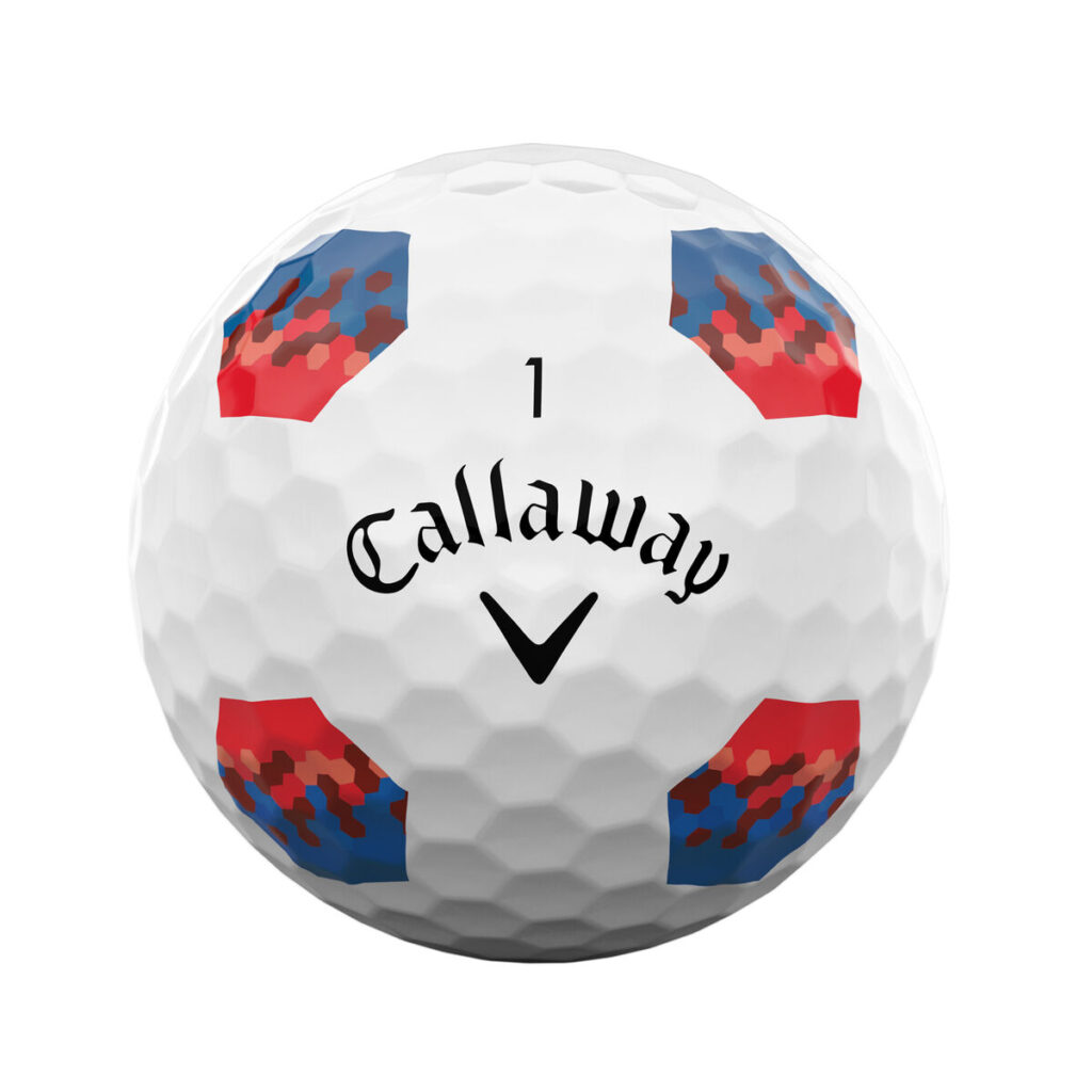 Chrome Soft Red-Blue TruTrack Golf Balls