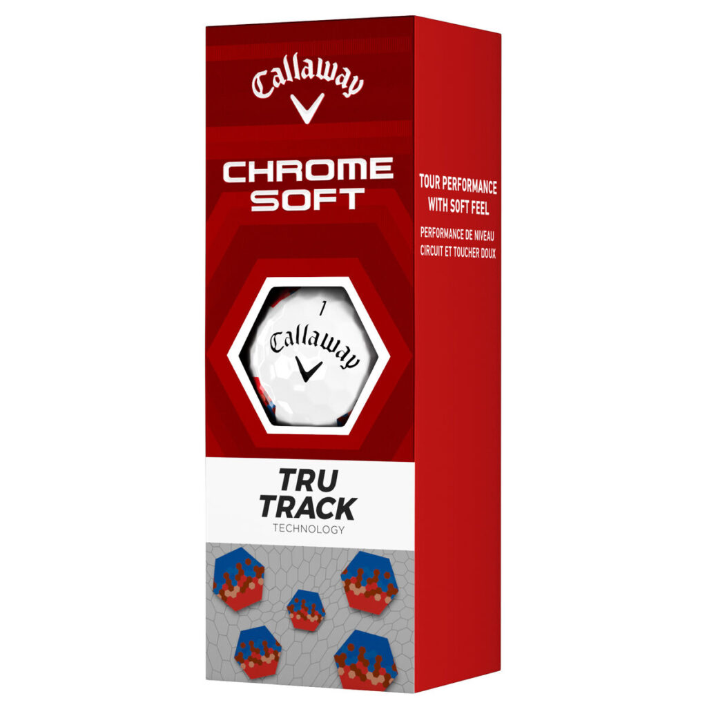 Chrome Soft Red-Blue TruTrack Golf Balls