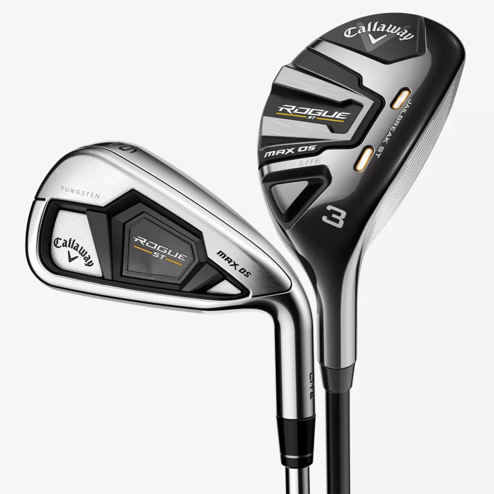 Left-Handed Golf Club Sets - CALLAWAY Rogue ST MAX OS Lite Combo Set Irons w Graphite Shafts